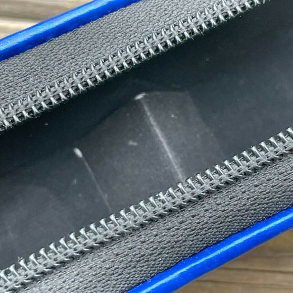 Glasses Case Empty Case for Eye wear Glasses Blue Faux Leather Case only - Picture 3 of 8